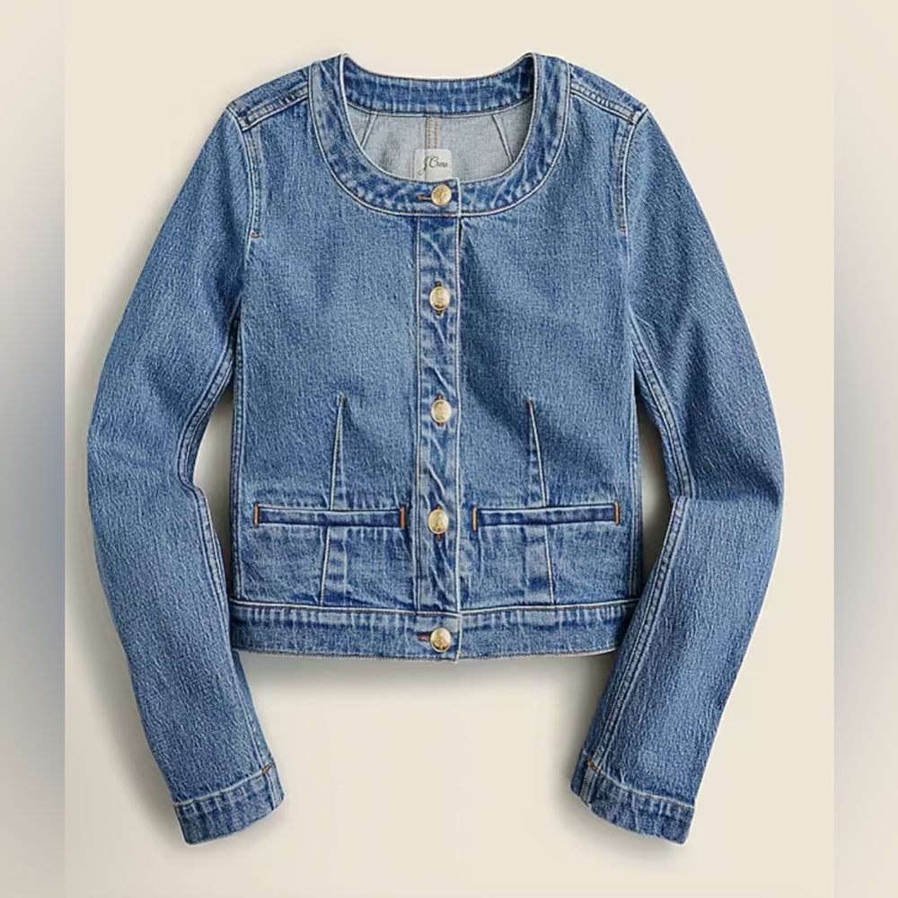 J. Crew Denim Lady Jacket - Size 2 - Excellent Condition